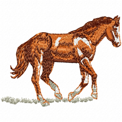 Horses Embroidery Design 7